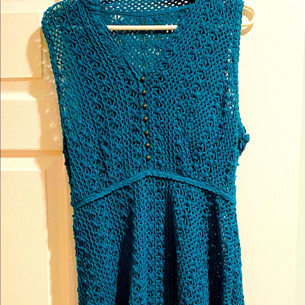 Meadow Rue by Anthropologie size 10 peacock teal dress